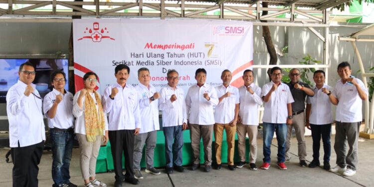 SMSI Rayakan HUT ke-7 Dengan Potong Tumpeng dan Donor Darah Serentak di 37 Kota